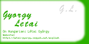 gyorgy letai business card