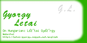 gyorgy letai business card